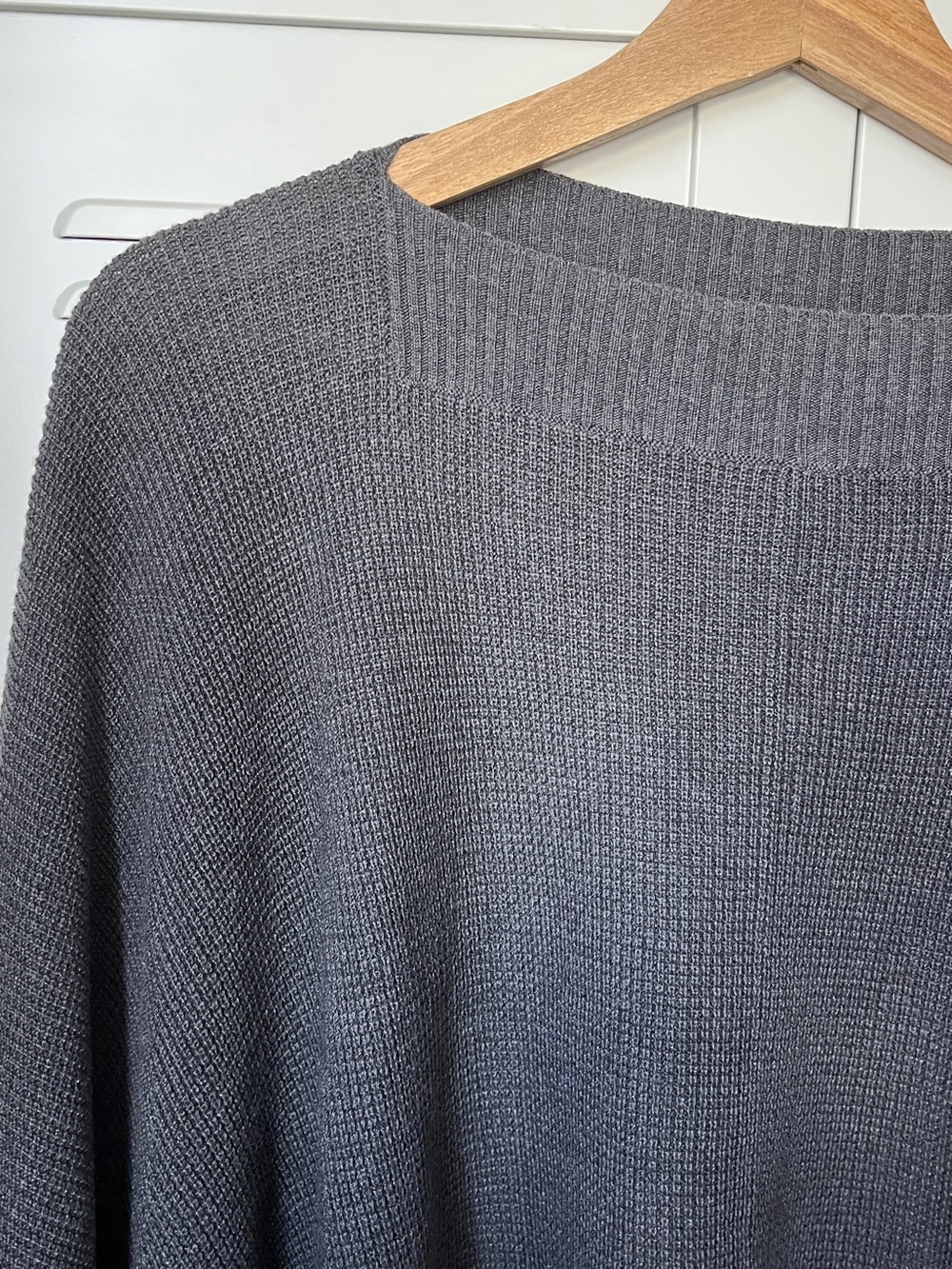 Lululemon Forward Flow Poncho Sweater - Dark Carbon Gray Knit Women's Sweater - Picture 4 of 9